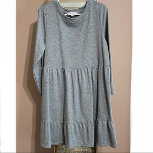 LOFT gray sweatshirt dress GUC